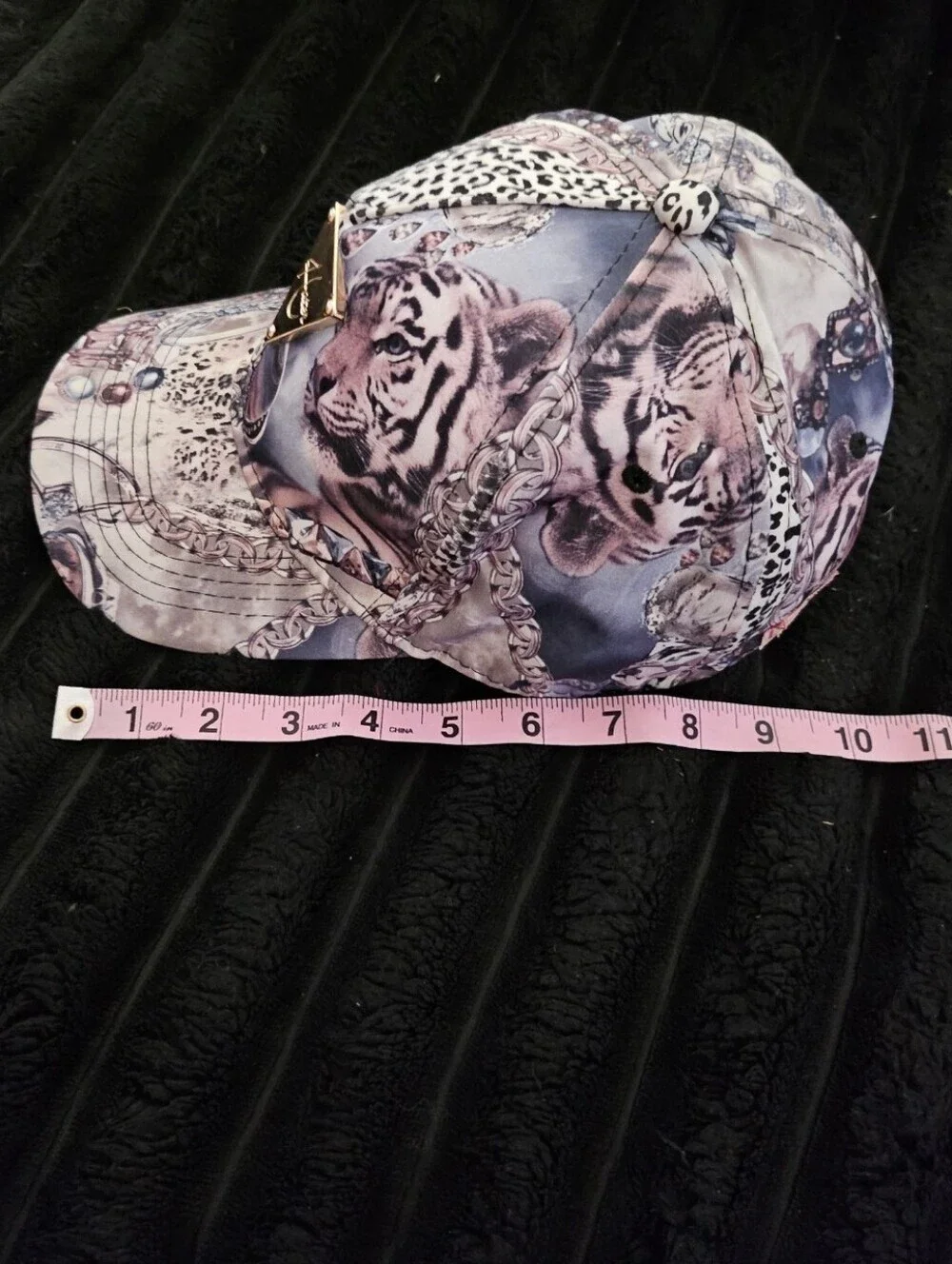 Hater Snapback Tiger Cheetah Patterned Hat